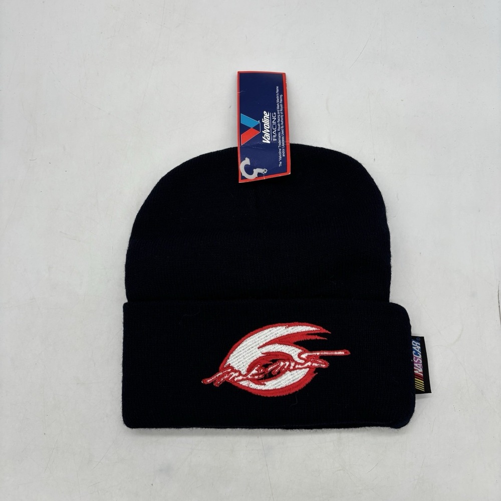 Mark Martin #6 Nascar Beanie Roush Racing Vtg AOP Winter Sports Hat Ski Cap NWT